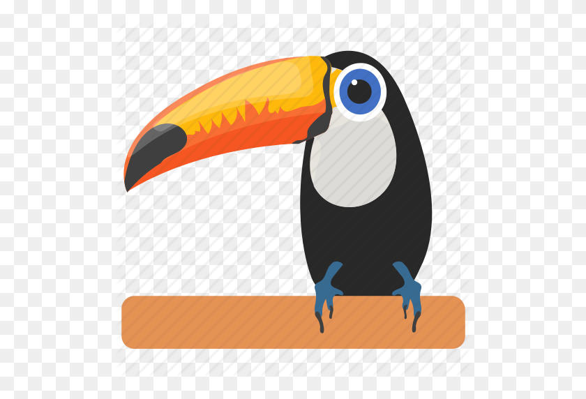 512x512 Bird, Cartoon Toucan, Ramphastidae, Toco Toucan, Toucan Icon - Toucan PNG