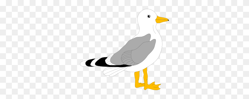 300x275 Aves Clipart Skrapbuking Otkrytki Clipart - Flying Seagull Clipart
