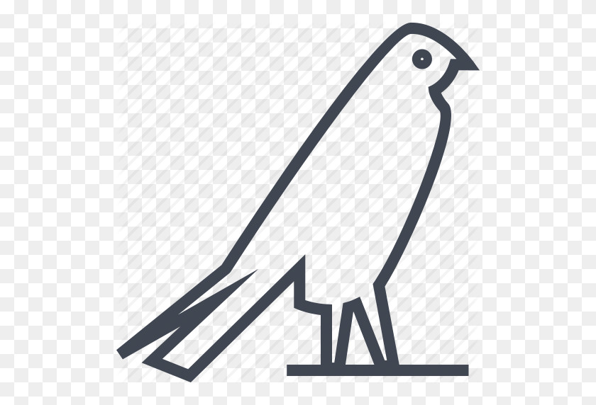 512x512 Pájaro, Cuervo, Egipcio, Jeroglíficos Icono - Jeroglíficos Png