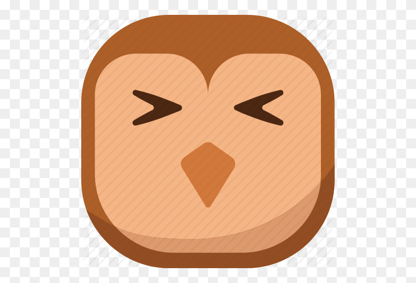 512x512 Pájaro, Emoji, Emoticon, Herido, Búho, Enfermo, Smiley Icono - Enfermo Emoji Png