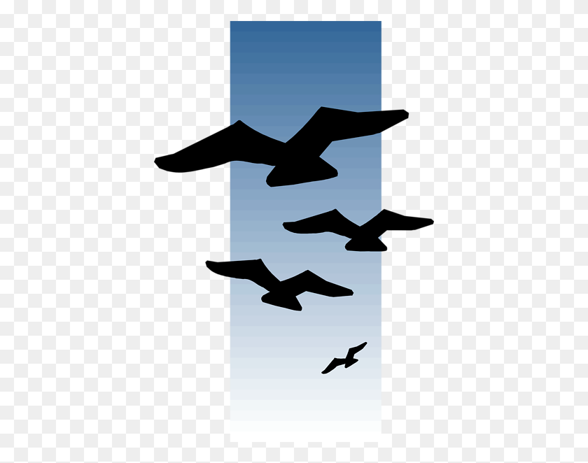 400x602 Pájaro Volando Clipart Clipartmonk - Pájaro En Vuelo Clipart