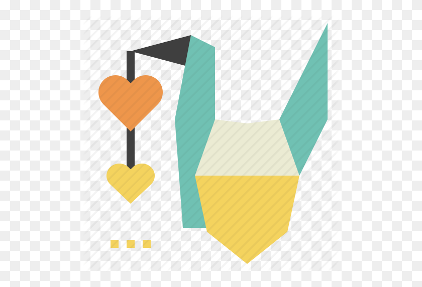 512x512 Bird, Freedom, Heart, Motivation, Origami, Passion Icon - Motivation PNG