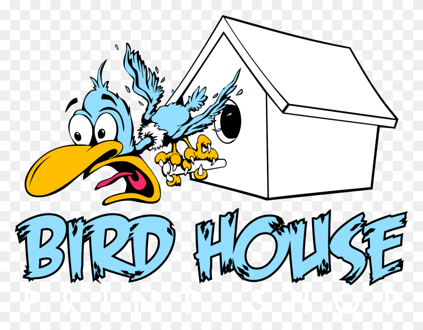 1513x1158 Типография Bird House - Типография Клипарт