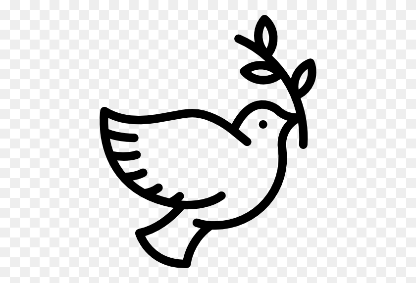Bird, Peace, Animals, Dove, Pigeon Icon - Pigeon Clipart Black And White.