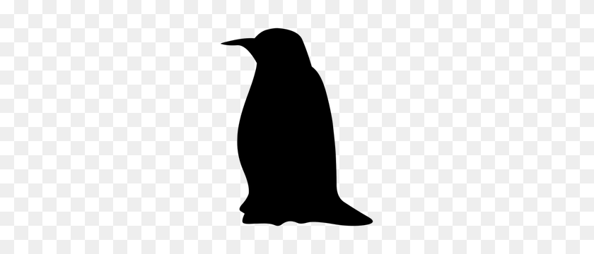 235x300 Птица Силуэт Картинки Бесплатно - Пингвин Черно-Белый Клипарт