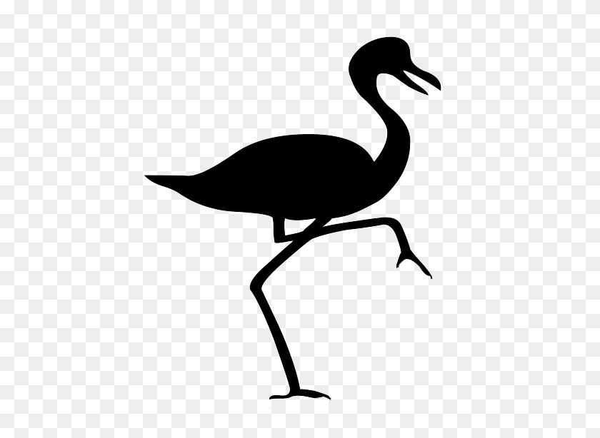 437x554 Bird Silhouette Flamingo Transparent Png - Bird Silhouette PNG