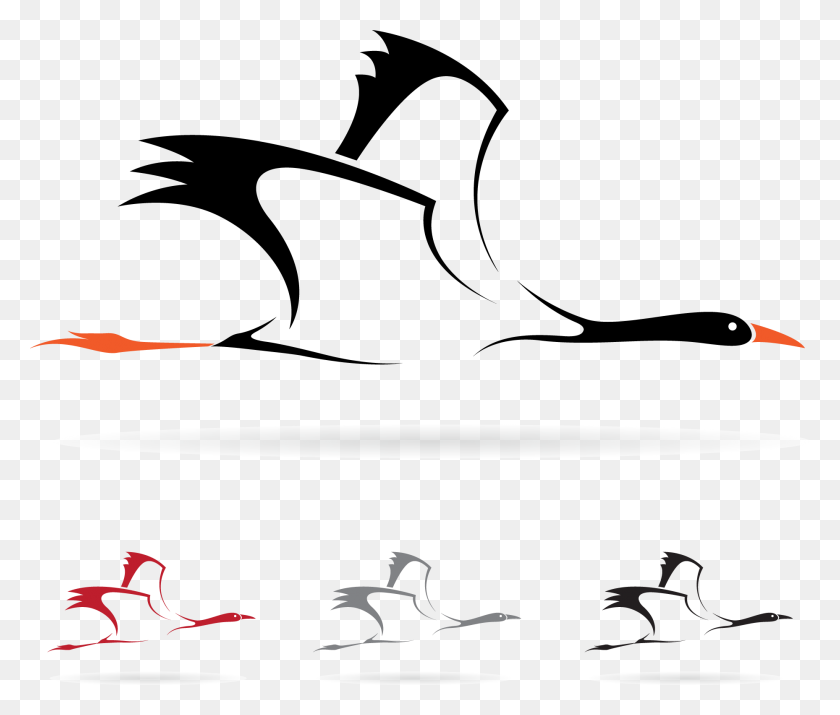 1858x1562 Bird Stork Royalty Free Clip Art - Crane Bird Clipart