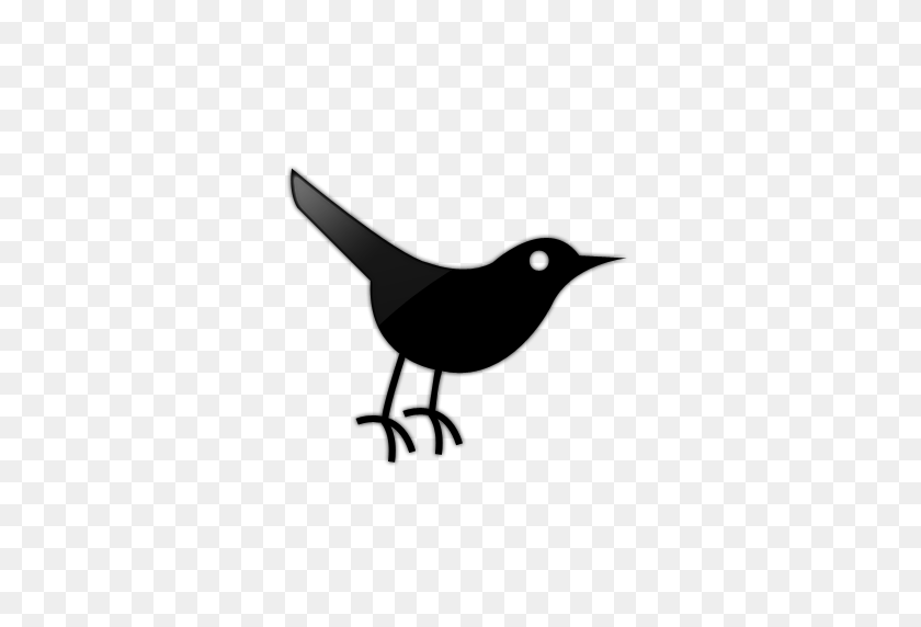 512x512 Pájaro, Icono De Twitter - Icono De Twitter Png Blanco