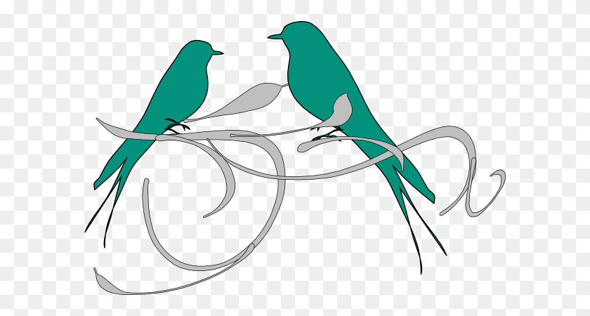 600x390 Birds On A Branch Clip Art - Budgie Clipart