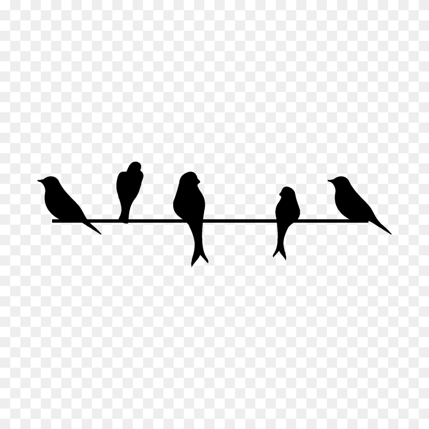 1875x1875 Birds On A Wire Png Transparent Birds On A Wire Images - Wall Art PNG