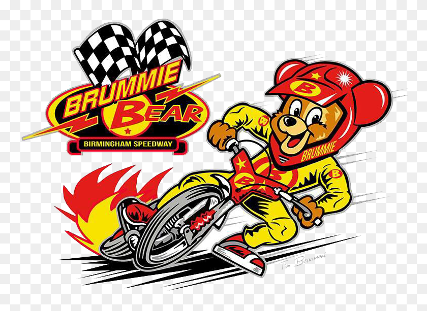 766x553 Birmingham Edwards Plumbing Brummies Speedway Mascot - Bear Mascot Clipart