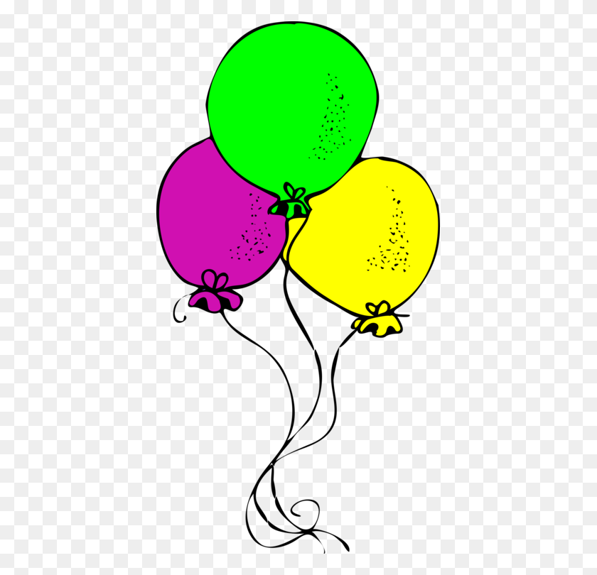 399x750 Birthday Balloon Party Anniversary Feestversiering - Gold Balloons Clipart