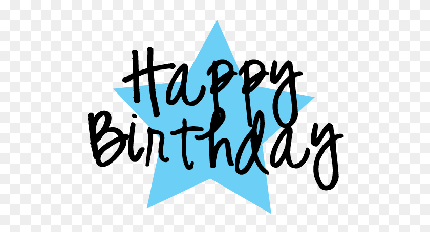 522x394 Birthday Balloon Png - Happy Birthday Glitter Clip Art