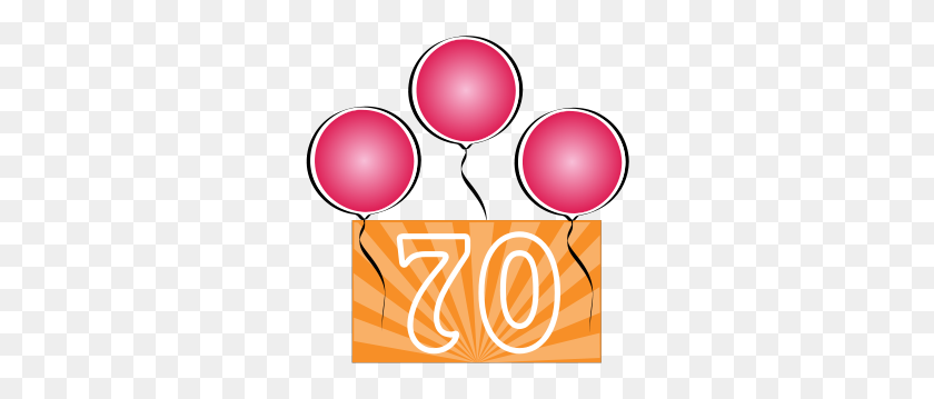296x299 Birthday Balloons - Birthday Border Clipart