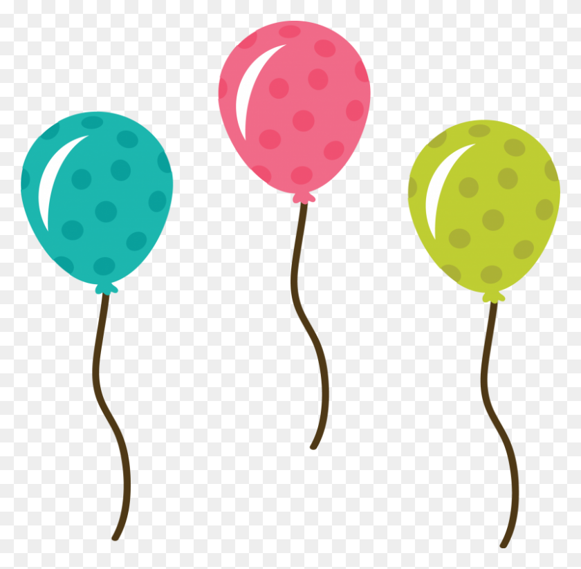 800x783 Birthday Balloons Birthday Balloon Clipart - Birthday Girl Clipart