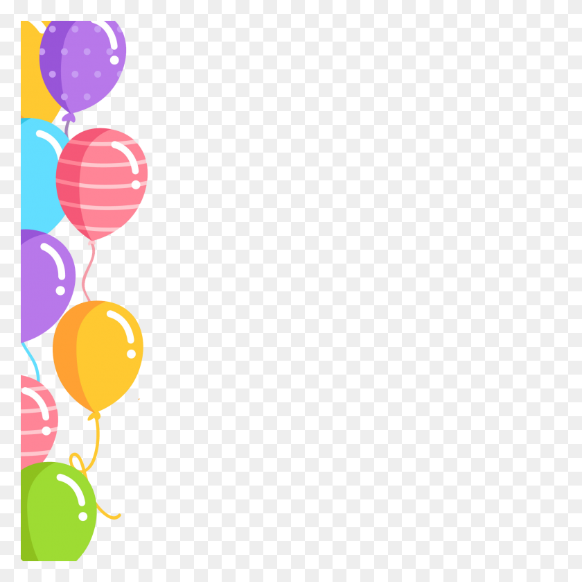 2000x2000 Globos De Cumpleaños Png