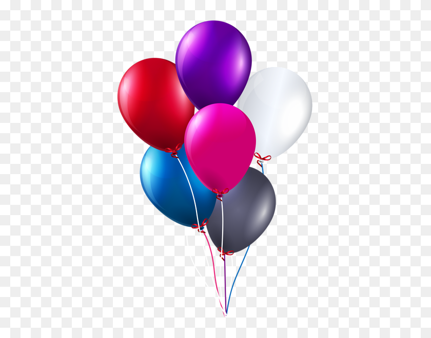 394x600 Воздушные Шары На День Рождения, Клипарт - Воздушные Шары На День Рождения Png