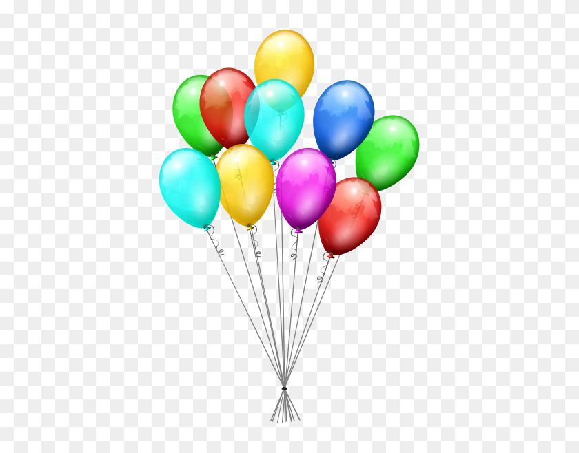 407x598 Globos De Cumpleaños Clipart Filexboxballoons - Clipart De Globos De Cumpleaños Gratis