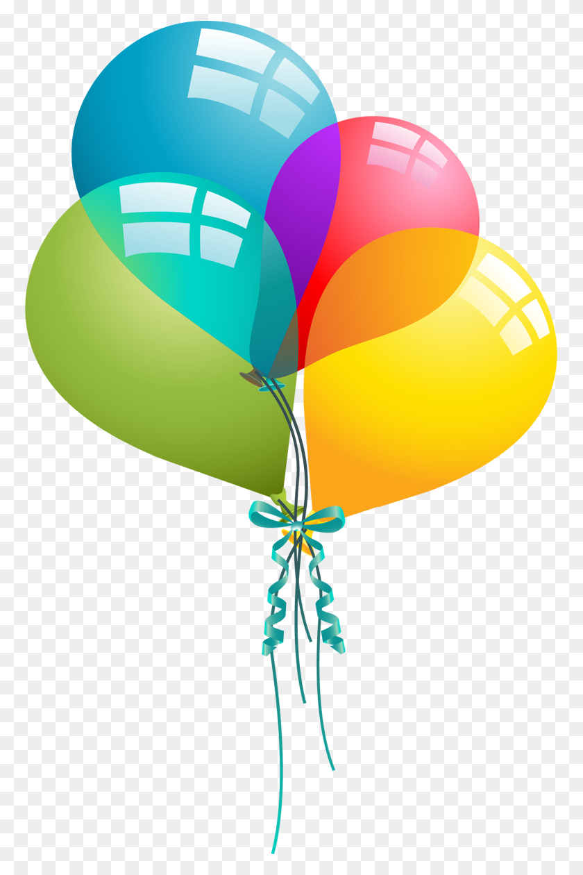767x1200 День Рождения Воздушные Шары Бесплатный День Рождения Воздушный Шар Картинки Клипарт - Февраль День Рождения Клипарт