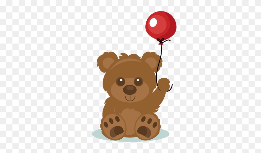 432x432 Birthday Bear Scrapbook Cute Clipart - Cute Bear PNG