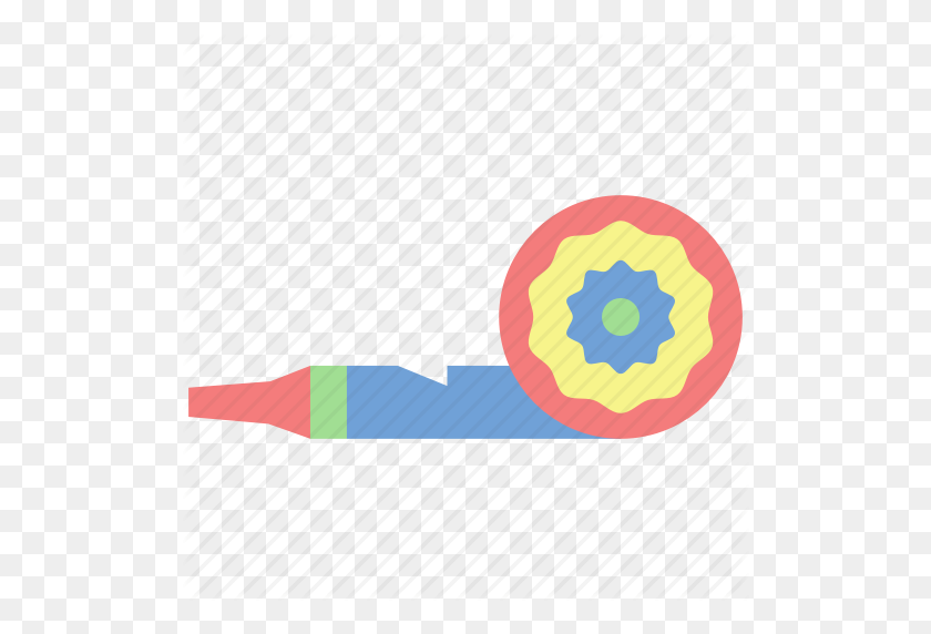 512x512 Birthday, Blower, Blower Icon, Celebrate, Congratulations, Party - Party Blower PNG
