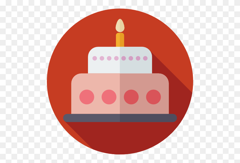 512x512 День Рождения Торт - Значок Дня Рождения Png