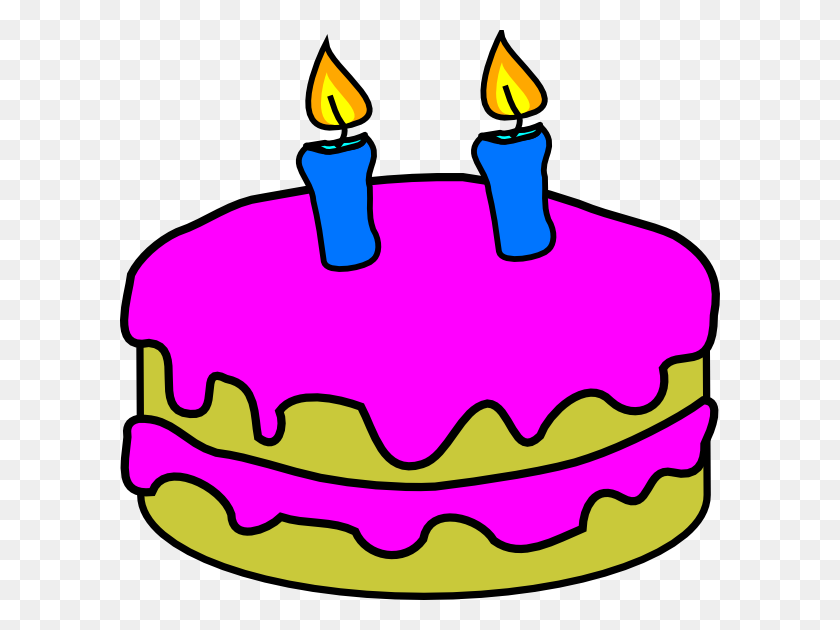 600x570 Birthday Cake Candles Clip Art - Birthday Cake Clip Art