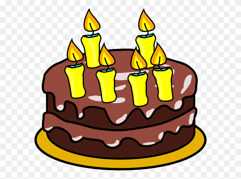 600x564 Birthday Cake Clip Art - Shutterstock Clipart