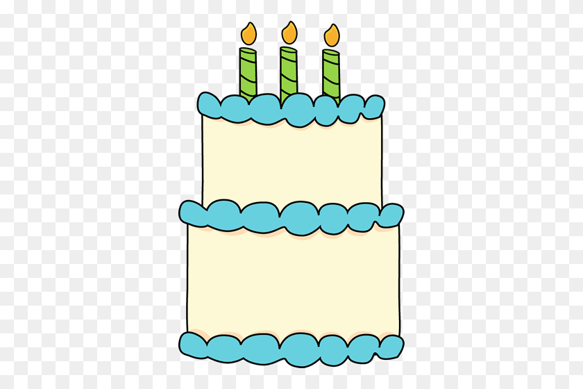 326x500 День Рождения Картинки Торт - Многоуровневый Торт Клипарт