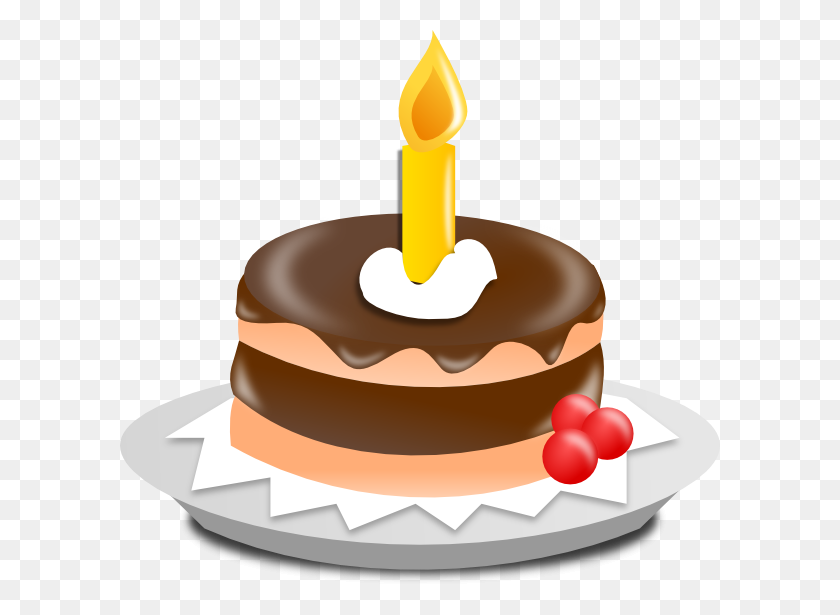 600x555 Birthday Cake Clip Art - Birthday Cake Clip Art Image