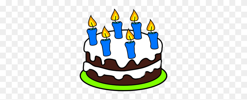 298x282 Birthday Cake Clip Art - Birthday Celebration Clipart