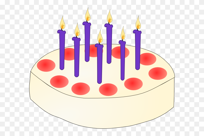 600x499 Birthday Cake Clip Art - Birthday Party Clipart