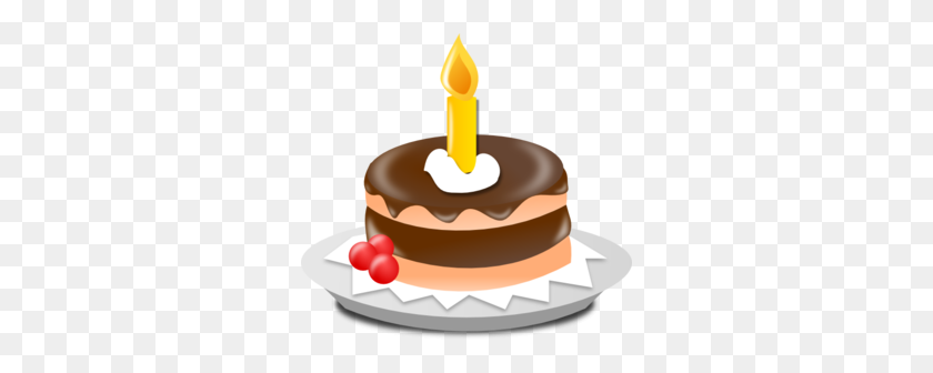 298x276 Birthday Cake Clip Art - Cake Clipart Free