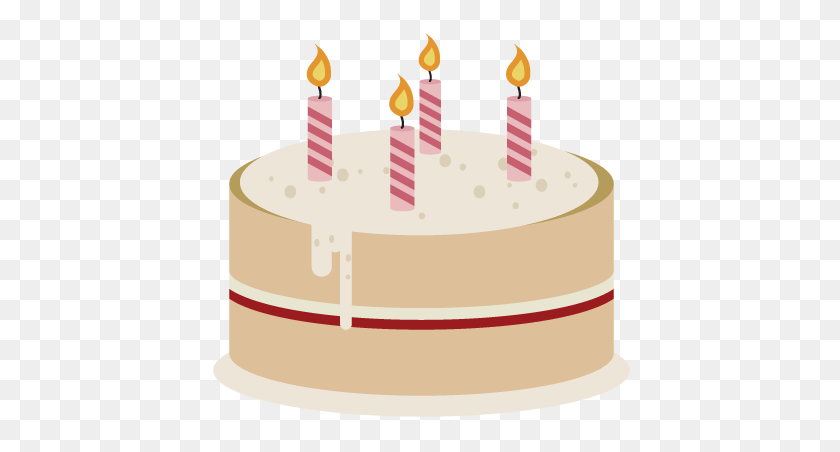 424x392 Birthday Cake Clip Art - Happy 18th Birthday Clipart