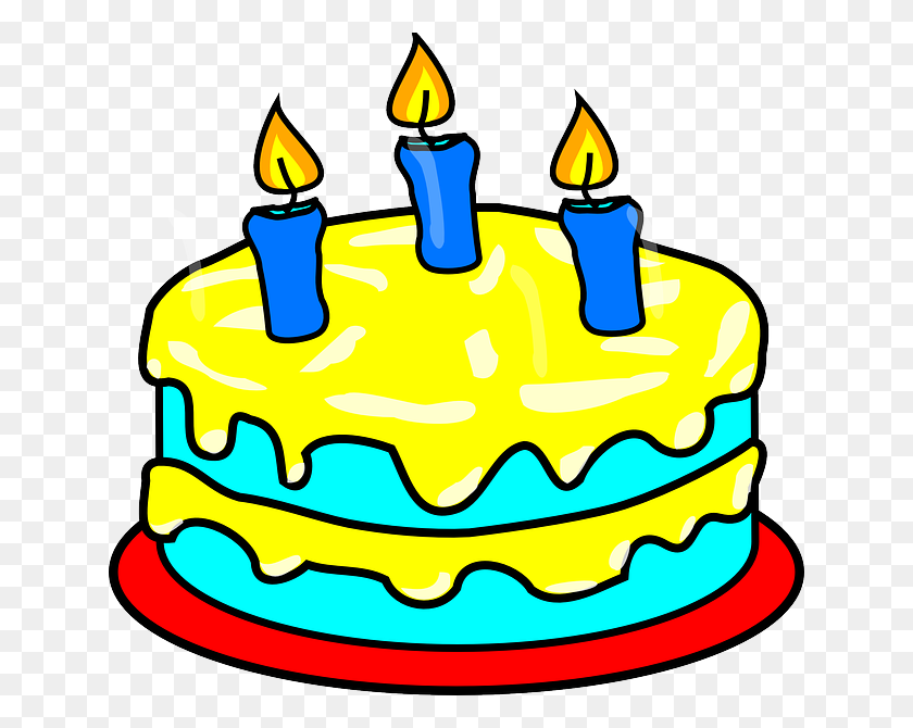 640x610 Birthday Cake Clip Art - Happy Birthday To You Clipart
