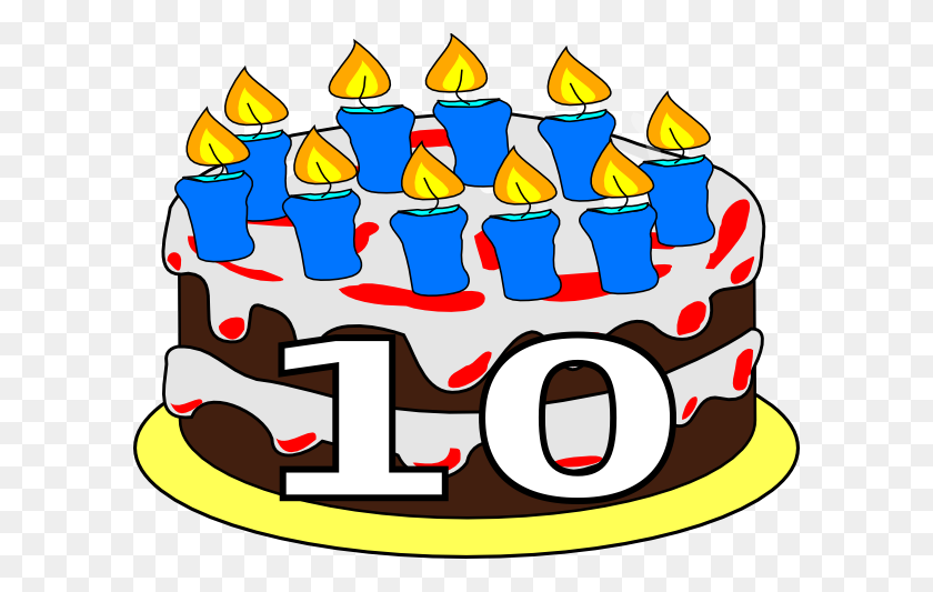 600x473 Birthday Cake Clip Art For Year Old - Birthday Clipart For Sister