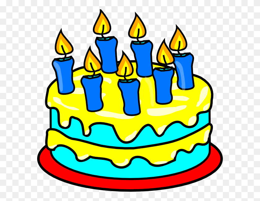 600x589 Торт Ко Дню Рождения Картинки Бесплатные Картинки - Бесплатные Картинки С Пожеланиями На День Рождения Клипарт