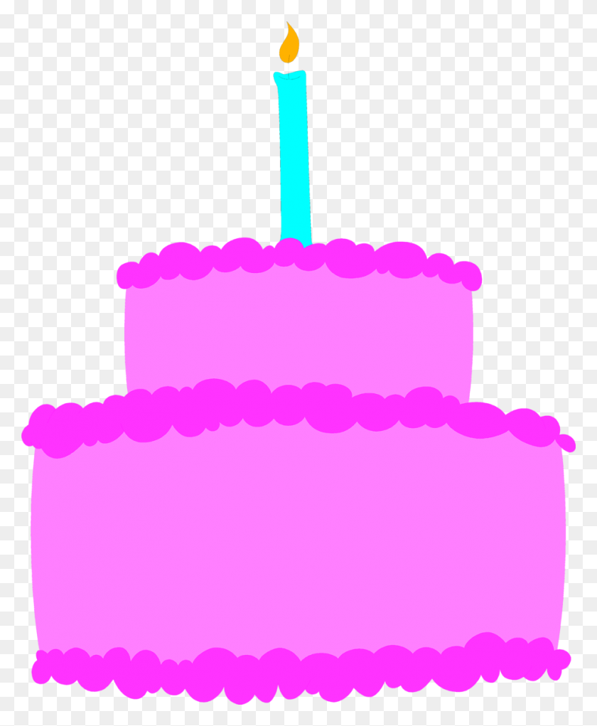 958x1181 Birthday Cake Clip Art Pictures Techflourish Collections Regarding - Pink Cake Clipart