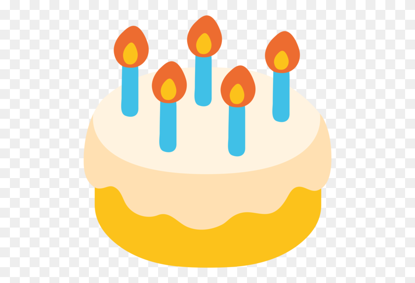 512x512 Birthday Cake Emoji - Birthday Emoji PNG
