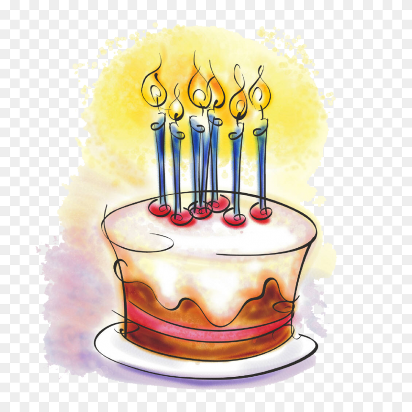 1024x1024 Birthday Cake Png Vector, Clipart - Cake Emoji PNG
