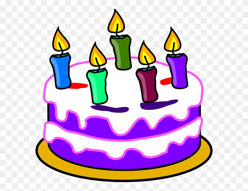 600x586 Birthday Clip Art Birthday Cake Clip Art - Cake Images Clipart