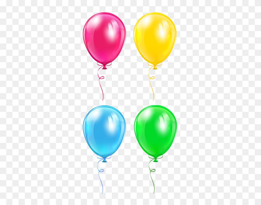326x600 Birthday Clip Balloons - Glow Clipart