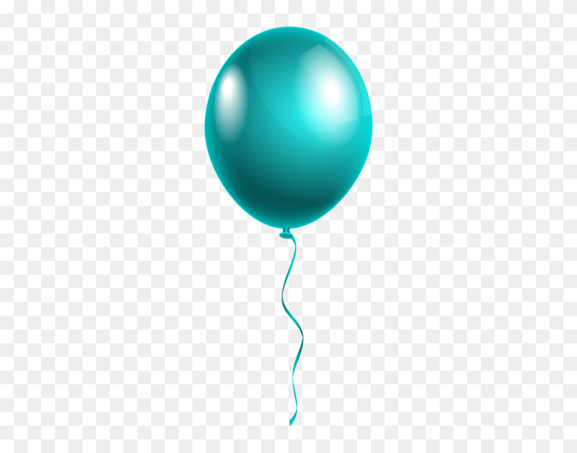 252x600 Birthday Clip Balloons, Blue - Gold Balloons Clipart