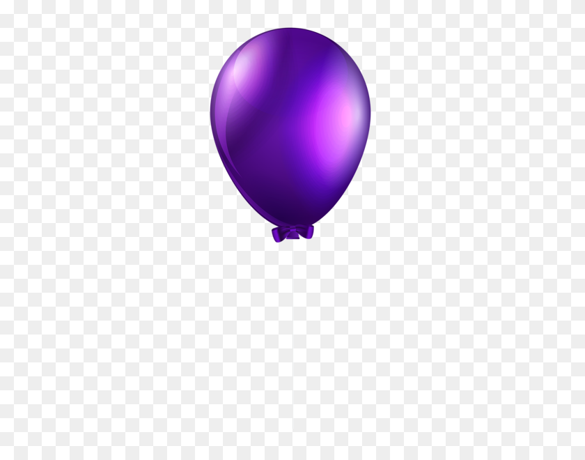 260x600 Birthday Clip Balloons, Purple - Purple Background PNG
