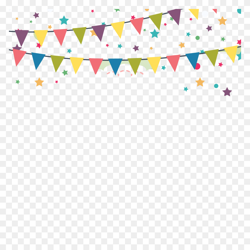 2000x2000 Birthday Confetti Clip Art Free - Birthday Confetti Clipart