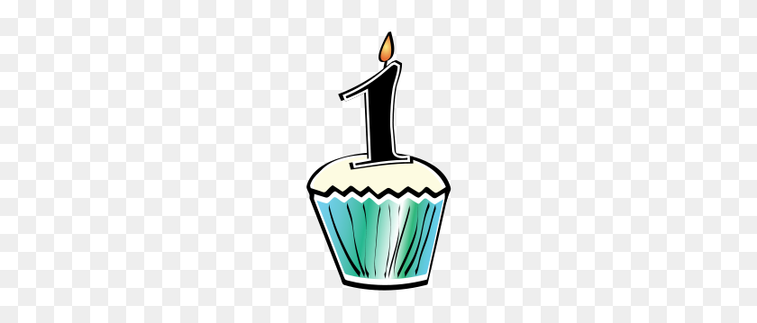 172x299 Birthday Cupcake Blue - 13th Birthday Clipart