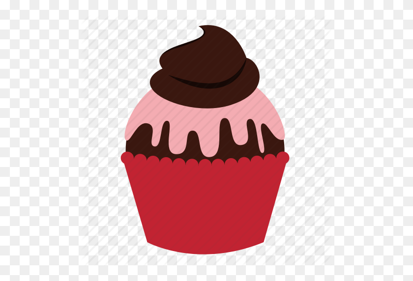 512x512 Birthday, Cupcake, Dessert, Food, Frosting, Muffin, Sweet Icon - Birthday Cupcake PNG