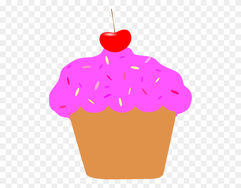 498x595 Birthday Cupcake Outline Clipart - Cupcake Outline Clipart