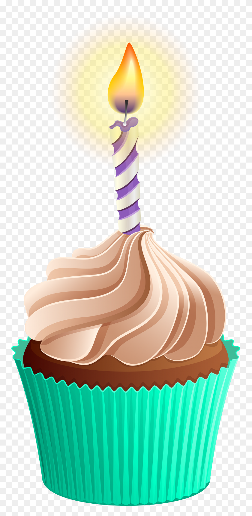 2829x6000 Birthday Cupcake Png Clip Art - Cute Cupcake Clipart