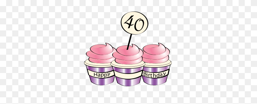 300x282 Birthday Cupcakes - Birthday Cupcake Clipart